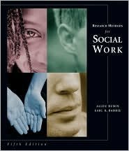 Research Methods for Social Work 5th by Allen Rubin 0534621090