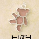 0.925 Sterling Silver Stained Glass Adorable Dancing Teddy Bear Charm