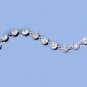 Silvertone Tennis Bracelet with Rhinestone Accents