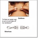 2 Sets of Goldtone & Silvertone Magnetic Necklace Buddies