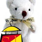 NICE! 3.5" Magnetic Teddy Bear with a Teddy-Bear-Imprinted-Ribbon