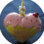 Ceramic/Pottery Heart Shape HAPPY BIRTHDAY Home Decor