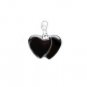 NEW Shiny Cute Hemalyke (Manmade Gemstone) Double- Heart Pendant