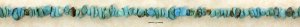 0.925 STERLING SILVER 16" TURQUOISE NUGGET NECKLACE With ROLO EXTENSION CHAIN