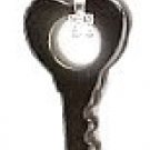 NEW Shiny Cute Hemalyke (Manmade Gemstone) "Big Key" Pendant