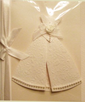 Handcrafted Greeting Card: "Wishing you a lifetime of love and happiness."