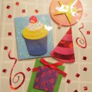 *FREE SHIPPING to US & CANADA* Handcrafted "Party" Design "Celebration" Greeting Card