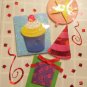 *FREE SHIPPING to US & CANADA* Handcrafted "Party" Design "Celebration" Greeting Card