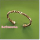 Two-Tone-Color Women's Size Magnetic Cuff Bangle