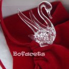Mini Handcrafted Crystal Glass Decoration - Swan Crystal Glass Figurine