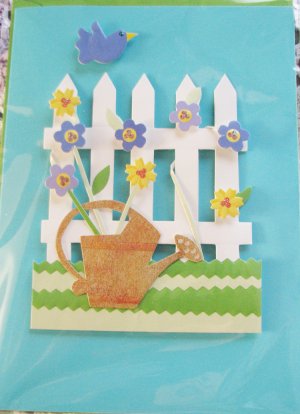 "Hope you have a little song in your heart today" Handcrafted "GET WELL" Message Card