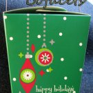 Set of 2 GIFT GIVING Happy Holidays Take-Out Paper Boxes