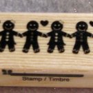 Clearance New Wood Mounted "Friendships" Rubber Stamp
