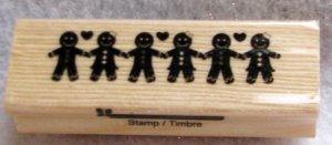 Clearance New Wood Mounted "Friendships" Rubber Stamp