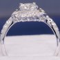 1.5ctw REAL RUSSIAN DIAMOND ENGAGEMENT RING size M