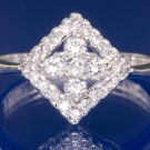 0.70ctw Russian Diamond Engagement Ring Size N