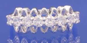 0.80ctw Russian Diamond Engagement Ring Size M or O