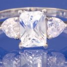 1.5ctw RUSSIAN DIAMOND ENGAGEMENT RING size M or O