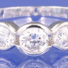 1.5ctw Russian Diamond Engagement Ring Size  M or O