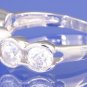 1.5ctw Russian Diamond Engagement Ring Size  M or O