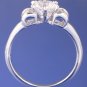 1.0ctw RUSSIAN DIAMOND ENGAGEMENT RING size O
