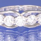 1.25ctw RUSSIAN DIAMOND ENGAGEMENT RING Size M or O