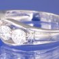 1.25ctw RUSSIAN DIAMOND ENGAGEMENT RING Size M or O