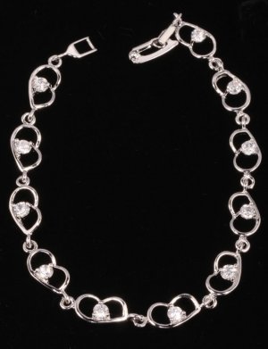 1.10ctw RUSSIAN DIAMOND BRACELET 18CM LENGTH NEW
