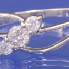 0.30ctw RUSSIAN DIAMOND ENGAGEMENT RING Size N or O