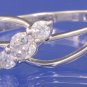 0.30ctw RUSSIAN DIAMOND ENGAGEMENT RING Size N or O