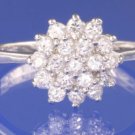 0.57ctw RUSSIAN DIAMOND ENGAGEMENT RING size O