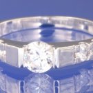 0.90ctw RUSSIAN DIAMOND ENGAGEMENT RING Size O