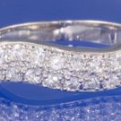 0.48ctw RUSSIAN DIAMOND ENGAGEMENT RING size O or P