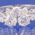 1.95ctw RUSSIAN DIAMOND ENGAGEMENT RING size P