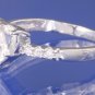 1.6ctw RUSSIAN DIAMOND ENGAGEMENT RING Size O