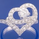 0.77ctw RUSSIAN DIAMOND ENGAGEMENT RING size M or O