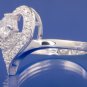 0.77ctw RUSSIAN DIAMOND ENGAGEMENT RING size M or O