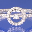 0.30ctw RUSSIAN CZ ENGAGEMENT RING size O