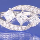 1.65ctw RUSSIAN DIAMOND ENGAGEMENT RING size O or Q