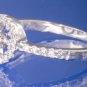 0.30ctw RUSSIAN CZ ENGAGEMENT RING size O