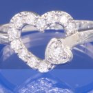 0.25ctw RUSSIAN DIAMOND ENGAGEMENT RING Size I, I1/2, M, L, or O