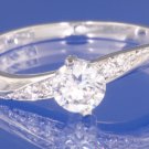 0.57ctw RUSSIAN DIAMOND ENGAGEMENT RING Size O or P
