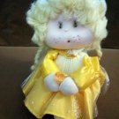 Vintage Little Blond Girll Music Box Doll Plays It's a Small World #400198