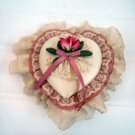 Stuffed Heart and Lace on  Musical Jewelry Trinket Box Plays Love Story #400213