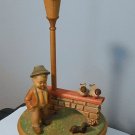 Vintage Thorens Anri Hand Carved Man with Birds Music Box Third Man Theme   400230