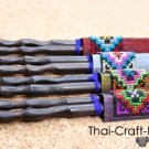Wood Thai Chopsticks 4 Sets in Thai Silk Gift