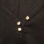 Junior size large short sleeve top garnished sparkle button