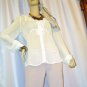 medium pant suit out fit pale pink white blouse scarf and gift