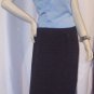 3 pc set by positive attitude size 10 skirt suit black and blue