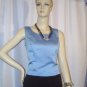3 pc set by positive attitude size 10 skirt suit black and blue